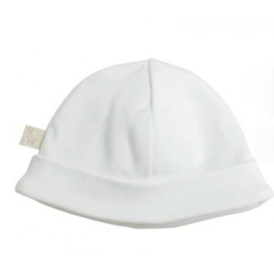 Baby Gi White Cotton Beanie BG252M Baby Gi White Cotton Beanie BG252M