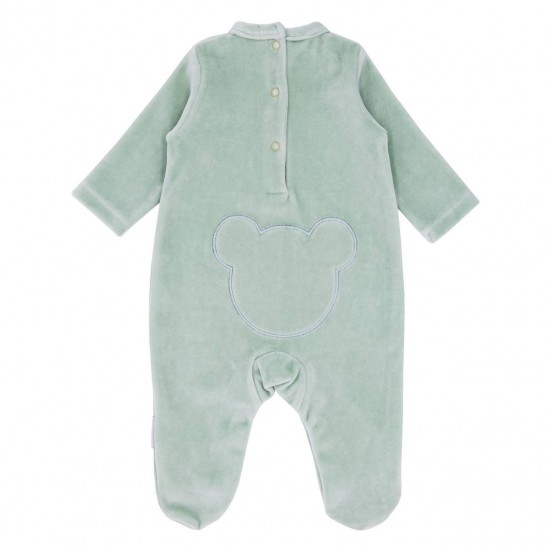 Blues Baby Green Velour Teddy Bear Sleeper BB1109G