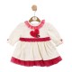Mintini AW24 Girls Ivory/Red Dress MB6208
