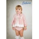 Babine AW25 Girls Peach and Cream dress and panties Set 2612017 Babine AW25 Girls Peach and Cream dress and panties Set 2612017