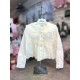 Babine AW25 Girls Peach and Cream Blouse, Shorts, Waistcoat Set 2612511/2612504/2612108