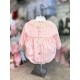 Babine AW25 Girls Pink and Cream Dogtooth Romper 2612103 Babine AW25 Girls Pink and Cream Dogtooth Romper 2612103