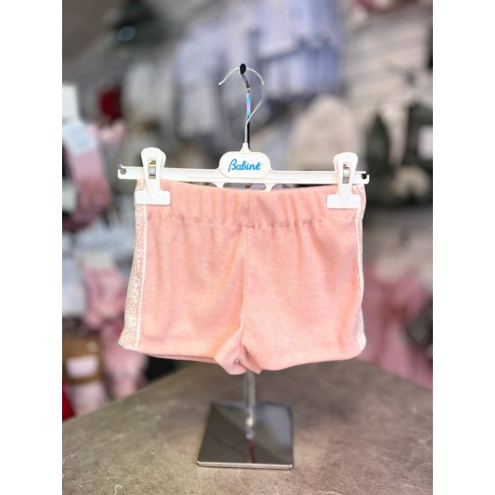 Babine AW25 Girls Peach and Cream Blouse, Shorts, Waistcoat Set 2612511/2612504/2612108