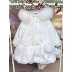Bimbalò AW25 Girls Cream Coat 7930