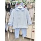 Bimbalò AW25 Boys Blue 3 Pc Set: Coat, T-shirt, trousers 7837-7836