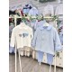 Bimbalò AW25 Boys Blue 3 Pc Set: Coat, T-shirt, trousers 7837-7836