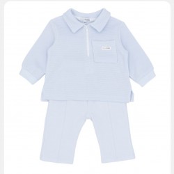 Blue Baby AW25 2211 Boys Blue Hooded Jog Set