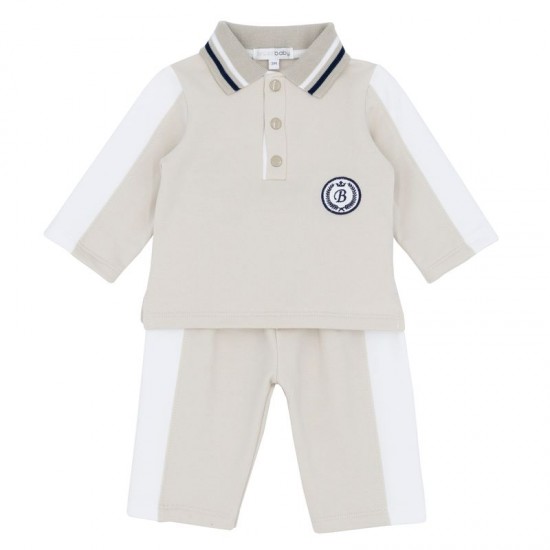 Blue Baby AW25 2244 Boys Polo and Trouser Set Blue Baby AW25 2244 Boys Polo and Trouser Set