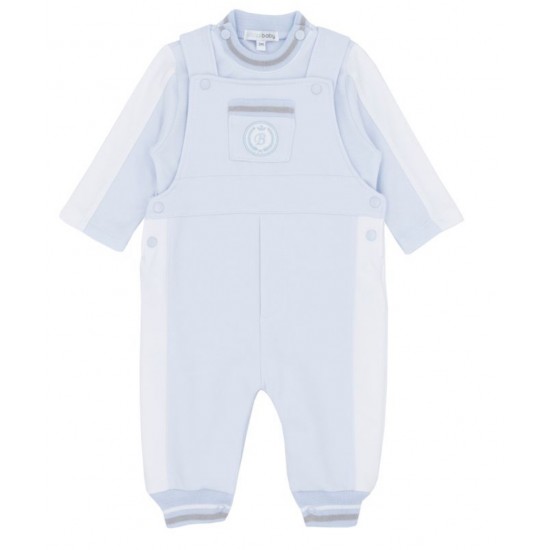 Blue Baby AW25 2245 Boys Blue Dungaree Set 
