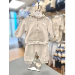 Blue Baby AW25 2232 Boys Beige Hooded Jog Set