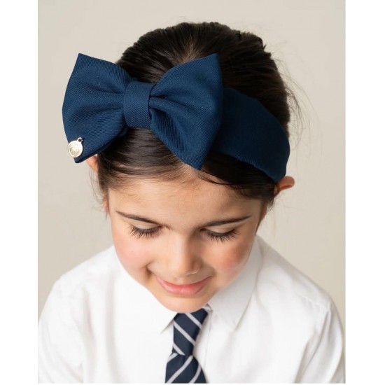 Caramelo Kids Girls Navy Hairband 349794 Caramelo Kids Girls Navy Hairband 349794