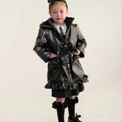 Caramelo Kids Girls Black Waterproof Jacket 342386 Caramelo Kids Girls Black Waterproof Jacket 342386