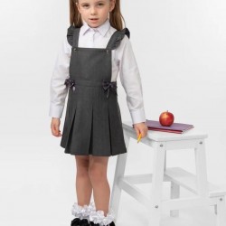 Caramelo Kids Girls Grey Pinafore 342184 Caramelo Kids Girls Grey Pinafore 342184