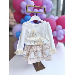 Caramelo Kids AW25 Girls Mink Make Believe skirt set 3453113 Caramelo Kids AW25 Girls Mink Make Believe skirt set 3453113