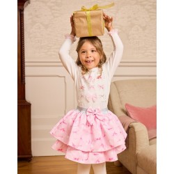 Caramelo Kids AW25 Girls Pink Pretty in Print skirt set 3453105