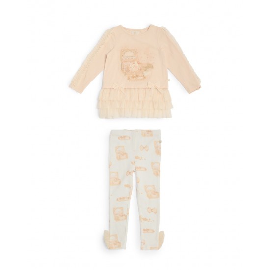 Caramelo Kids AW25 Girls Mink Jewellery Box Legging set 3498116