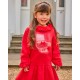 Caramelo Kids AW25 Girls Red Jewellery Box Sweat Dress 3421118