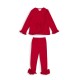 Caramelo Kids AW25 Girls Red Bow Frill Legging Set 0398238 Caramelo Kids AW25 Girls Red Bow Frill Legging Set 0398238