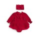 Caramelo Kids AW25 Girls Red Twofer Tulle Bodysuit 0315245