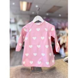 Pink with White Hearts Coveralls