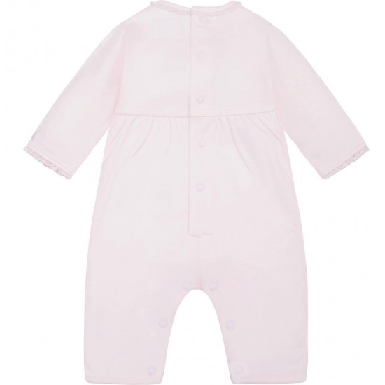Emile et Rose AW25 Girls Pale Pink All in one with emb over-yoke and Hairband 2638PP