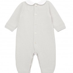 Emile et Rose AW25 Knitted All in One with textured knit, collar and hat 2592ST Emile et Rose AW25 Knitted All in One with textured knit, collar and hat 2592ST