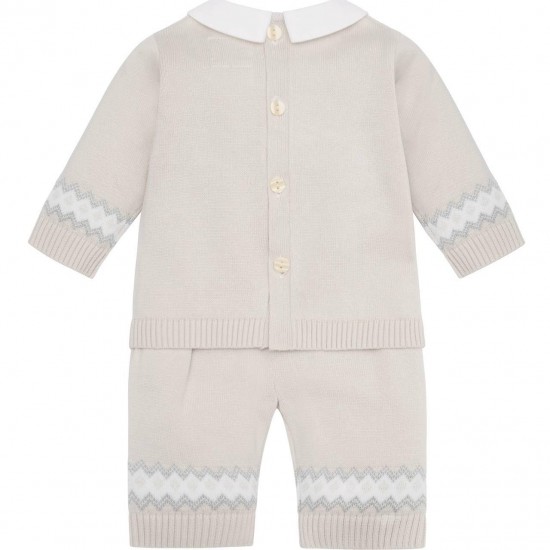 Emile et Rose AW25 Knitted 2PC bear and fairisle Jumper, Leggings and Hat 6512ST Emile et Rose AW25 Knitted 2PC bear and fairisle Jumper, Leggings and Hat 6512ST