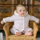 Emile et Rose AW25 Pale Pink Knitted Jacket, fur hood, sleeve trim and pom-pom 9335PP