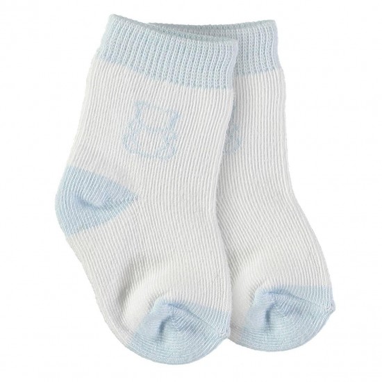 Emile et Rose Pale Blue and White socks 2 pairs 4620PB Emile et Rose Pale Blue and White socks 2 pairs 4620PB
