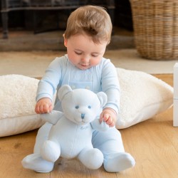 Emile et Rose Blue Soft Toy Teddy Bear