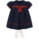 Emile et Rose AW25 Navy Baby Girl Party dress and Tights Set 8447NV