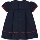Emile et Rose AW25 Navy Baby Girl Party dress and Tights Set 8447NV