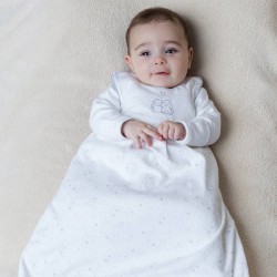 Emile et Rose AW25 Grey Star Print Baby Sleeping Bag 8168GR Emile et Rose AW25 Grey Star Print Baby Sleeping Bag 8168GR