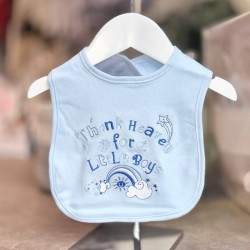 Blue Cotton Bib