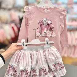 Gio Bambini AW25 Girls pink skirt set YG-11 Gio Bambini AW25 Girls pink skirt set YG-11