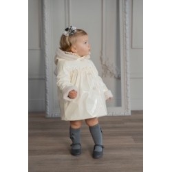 Miranda AW25 0159-A Baby Girls Cream Coat Miranda AW25 0159-A Baby Girls Cream Coat