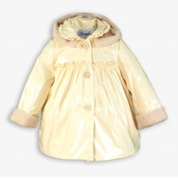 Miranda AW25 0159-A Baby Girls Cream Coat