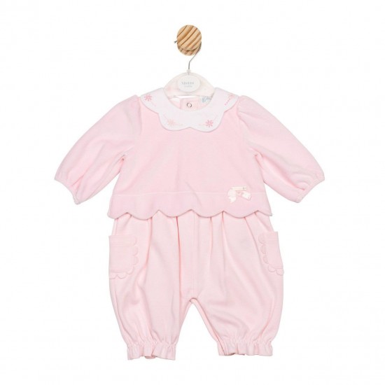 Mintini AW25 Girls Pink Romper MB6689 Mintini AW25 Girls Pink Romper MB6689