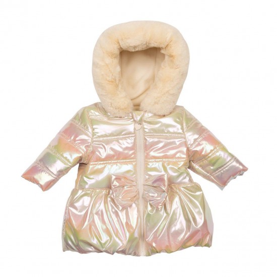 Mintini AW25 Girls Gold Coat MB6538