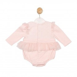 Mintini AW25 Girls Pink Romper MB6831 Mintini AW25 Girls Pink Romper MB6831