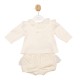 Mintini AW25 Girls Ivory Top and Bloomer Set MB6839 Mintini AW25 Girls Ivory Top and Bloomer Set MB6839