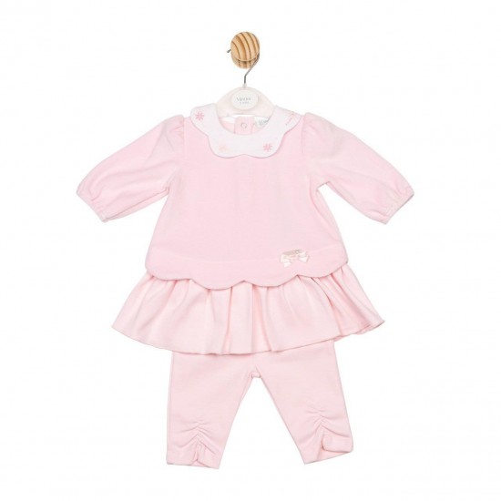 Mintini AW25 Girls Pink Tunic and Legging Set MB6692 Mintini AW25 Girls Pink Tunic and Legging Set MB6692