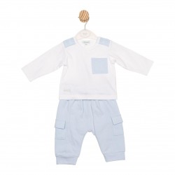 Mintini AW25 Boys Blue Top and Jog Pant Set MB6601 Mintini AW25 Boys Blue Top and Jog Pant Set MB6601