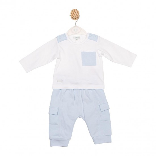 Mintini AW25 Boys Blue Top and Jog Pant Set MB6601