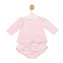 Mintini AW25 Girls Pink Top and Jam Pant Set MB6690 Mintini AW25 Girls Pink Top and Jam Pant Set MB6690