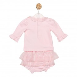 Mintini AW25 GIrls Pink Top and Jam Pant Set MB6773 Mintini AW25 GIrls Pink Top and Jam Pant Set MB6773