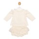 Mintini AW25 Girls Ivory Top and Bloomer Set MB6839 Mintini AW25 Girls Ivory Top and Bloomer Set MB6839