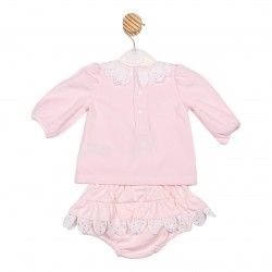 Mintini AW25 GIrls Pink Top and Jam Pant Set MB6751 Mintini AW25 GIrls Pink Top and Jam Pant Set MB6751