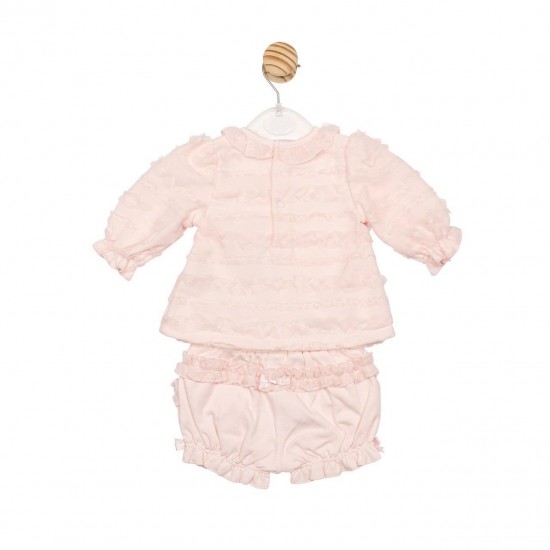Mintini AW25 Girls Pink Top and Bloomer Set MB6724 Mintini AW25 Girls Pink Top and Bloomer Set MB6724