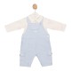 Mintini AW25 Boys Blue/Ivory Top and Dungaree Set MB6614